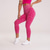 halpa Jooga-leggingsit ja sukkahousut-Naisten Joogahousut Jooga leggingsit Korka vyötärö Pilates Kuntosaliharjoitus Treenata Pyöräily Sukkahousut Leopardikuvio Musta Purppura Fuksia Urheilu Urheiluvaatteet Elastinen Ohut