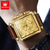 cheap Quartz Watches-OLEVS Men Quartz Watch Creative Outdoor Sports Fashion Luminous Calendar Chronograph Waterproof Leather Watch