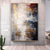 cheap Oil Paintings-Gray Gold Textured Paintinghandmade  Abstract Painting Hand-painted gold foil Acrylic Paintings Minimalist artwork Wall Art painting  for Living Room bedroom artwork