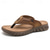 cheap Outdoor Sandals-Men&#039;s Leather Sandals Summer Sandals Slippers &amp; Flip-Flops Retro Walking Casual Daily Vacation Beach Comfortable Shoes Dark Grey Dark Brown