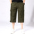 cheap Classic-Men&#039;s Capri Cargo Shorts Cargo Shorts Capri Pants Hiking Shorts Buttons Multi Pocket With Belt Plain Wearable Calf-Length Outdoor Daily Camping &amp; Hiking Fashion Classic Black Army Green