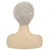 cheap Older Wigs-Short White Wigs for Women Synthetic Layered Curly Pixie Wig with Bangs Natural Looking Costume Hair Wig