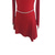 cheap Figure Skating Dresses-Figure Skating Dress Women&#039;s Girls&#039; Ice Skating Dress Burgundy Patchwork Thumbhole Mesh Spandex Stretchy Training Practice Professional Skating Wear Thermal Warm Crystal / Rhinestone Long Sleeve Ice