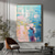 cheap Abstract Paintings-Handmade Colorful Abstract Painting on Canvas Pink Painting Blue Painting Bright Wall Art Fantasy Painting Texture Painting Large Abstract Painting Framed Ready To Hang