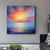 cheap Oil Paintings-Oil Painting Hand painted Customized Sky Clouds Landscape Canvas Oil Painting handmade Sunraise Sunset Art painting hand painted Abstract Cedar Textured sunset sea wall painting for Living Room