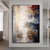 cheap Oil Paintings-Gray Gold Textured Paintinghandmade  Abstract Painting Hand-painted gold foil Acrylic Paintings Minimalist artwork Wall Art painting  for Living Room bedroom artwork