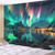 cheap Landscape Tapestry-Aurora Northern Lights Hanging Tapestry Wall Art Large Tapestry Mural Decor Photograph Backdrop Blanket Curtain Home Bedroom Living Room Decoration