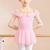 baratos Roupa Infantis de Dança-Roupas de Dança para Crianças Balé Vestido Laço Fru-Fru Cor Pura Para Meninas Espetáculo Treino Manga Curta Alto Misto de Algodão