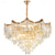 voordelige Kroonluchters-led kroonluchter 50/65cm 9/12 kop lamp niet inbegrepen gegalvaniseerde afwerking kristal metaal moderne eigentijdse stijl slaapkamer eetkamer mini hanger 110-240v