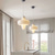 voordelige Eilandlichten-led hanglamp warm wit inbouw plafondlamp 26cm metaal/glas led plafondlamp moderne ronde plafondlamp plafondlamp voor woonkamer gang