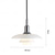 abordables Suspension-Lampe suspendue LED pour îlot de cuisine, 1 lumière, 28,5 cm, design unique, e27, finitions peintes en métal, style nordique moderne, chambre à coucher, cafés, 110-240 V