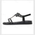 billige Flate sandaler-sølvfargede t-stropper med strass til dame – bohemske, flate bryllupsflip-flops til bruder, strandseremonier og sommerferier