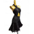 cheap Competition Dress-Latin Dance Dress Rhinestone Tassel Women's Performance Training Sleeveless High Spandex Tulle