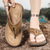 cheap Outdoor Sandals-Men&#039;s Leather Sandals Summer Sandals Slippers &amp; Flip-Flops Retro Walking Casual Daily Vacation Beach Comfortable Shoes Dark Grey Dark Brown