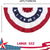 abordables Décoration du Jour de l&amp;#39;Indépendance-Lot de 2 drapeaux plissés patriotiques américains 3x6 pieds 4 juillet jour de l&#039;indépendance grands drapeaux américains banderoles patriotiques étoiles rayures plissées drapeau américain bannières décorations rouge blanc bleu