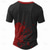 levne Ghost&amp;amp;Skull-Pánské Grafika Krevní skvrny Jsem v pořádku Tričko Krátký rukáv tričko 3D tisk Henley Košile Módní Oblečení na atletiku ulice Outdoorové sporty Černá / červená Červená Léto Jaro Oblečení S M L XL 2XL