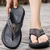 cheap Outdoor Sandals-Men&#039;s Leather Sandals Summer Sandals Slippers &amp; Flip-Flops Retro Walking Casual Daily Vacation Beach Comfortable Shoes Dark Grey Dark Brown