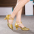 cheap Ballroom Shoes &amp; Modern Dance Shoes-Women&#039;s Modern Dance Shoes Ballroom Dance ChaCha Square Dance Plus Size Heel Sequins Cuban Heel Buckle Adults&#039; Black Silver Red