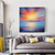 cheap Oil Paintings-Oil Painting Hand painted Customized Sky Clouds Landscape Canvas Oil Painting handmade Sunraise Sunset Art painting hand painted Abstract Cedar Textured sunset sea wall painting for Living Room