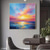 cheap Oil Paintings-Oil Painting Hand painted Customized Sky Clouds Landscape Canvas Oil Painting handmade Sunraise Sunset Art painting hand painted Abstract Cedar Textured sunset sea wall painting for Living Room