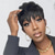 cheap Human Hair Capless Wigs-Short Bob Wig Human Hair Short Pixie Cut Wigs for Black Women 100% Human Hair None Lace Front Wigs Natural Black