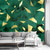 cheap Floral &amp; Plants Wallpaper-Cool Wallpapers Wall Mural Green Golden Leaves Wallpaper Wall Sticker Covering Print Adhesive Required Canvas Home Décor