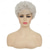 cheap Older Wigs-Short White Wigs for Women Synthetic Layered Curly Pixie Wig with Bangs Natural Looking Costume Hair Wig