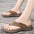 cheap Outdoor Sandals-Men&#039;s Leather Sandals Summer Sandals Slippers &amp; Flip-Flops Retro Walking Casual Daily Vacation Beach Comfortable Shoes Dark Grey Dark Brown