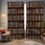 cheap Curtains &amp; Drapes-Vintage Bookshelf Blackout Curtains Door Insulation Outdoor Balcony Rest Living Room Home Decoration 2-piece Set of 3d Digital Printing Perforated