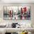 cheap Abstract Paintings-Mintura Handmade Abstract City Landscape Oil Paintings On Canvas Wall Art Decoration Modern Pictures For Home Decor Rolled Frameless Unstretched Painting
