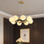 cheap Circle Design-Chandelier Pendant Lighting Gold Copper with Glass Globes Classic Vintage Sputnik Ceiling Light Fixture for Kitchen Living Room Dining Room Bedroom Farmhouse