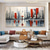 cheap Abstract Paintings-Mintura Handmade Abstract City Landscape Oil Paintings On Canvas Wall Art Decoration Modern Pictures For Home Decor Rolled Frameless Unstretched Painting