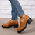cheap Women&#039;s Slip-Ons &amp; Loafers-Women&#039;s Chunky Platform Loafers – Black Slip-On Round Toe Lug Sole Shoes for Casual &amp; Office Wear