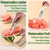 preiswerte Obst- und Gemüsezubehör-3-in-1-Wassermelonengabelschneider, Edelstahl-Wassermelonen-Eis-am-Stiel-Schneider, Wassermelonenschneider, Schneidewerkzeug, Melonenschneider, Messer, tragbare Obstgabel für Camping-Küchengeräte