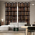 cheap Curtains &amp; Drapes-Vintage Bookshelf Blackout Curtains Door Insulation Outdoor Balcony Rest Living Room Home Decoration 2-piece Set of 3d Digital Printing Perforated