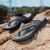 cheap Outdoor Sandals-Men&#039;s Leather Sandals Summer Sandals Slippers &amp; Flip-Flops Retro Walking Casual Daily Vacation Beach Comfortable Shoes Dark Grey Dark Brown