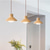 cheap Island Lights-LED Pendant Light 20cm 1-Light Warm White Metal Wood Painted Finishes Bulb Included Modern Style Dining Room Bedroom Pendant Lantern Design 110-240V