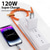 cheap Cell Phone Cables-Passenger Cable Rotating Magnetic Cable 540 Degrees Fast Charging Silicone TYPEC Triple Hand Travel Magnetic Cable Charging Cable