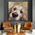 cheap Abstract Paintings-Hand paited Abstract Pet Portrait painting handmade Large gold dogs Painting for Nursery Gold Painting for Walls Retriever Painting as a Gift to Favorite Pet Labrador Colorful Art oil painting