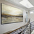 cheap Abstract Paintings-large wall art Minimalist Abstract Mountain Painting hand painted Extra large Landscape foil painting wall art gray gold canvas painting on canvas abstract painting for Living room painting