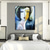 cheap People Paintings-Handmade Oil Paintings Canvas Wall Art Decoration Modern Abstract Figure Portrait for Home Decor Rolled Frameless Unstretched Painting