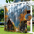 cheap Waterproof Curtains-Waterproof Outdoor Curtain Privacy, Sliding Patio Curtain Drapes, Pergola Curtains Grommet 3D Moutain Landscape For Gazebo, Balcony, Porch, Party, 1 Panel