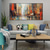 cheap Oil Paintings-Handmade Oil Painting Canvas Wall Art Decoration Modern Abstract Architectural Streetscape for Home Living Room Decor Rolled Frameless Unstretched Painting