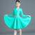 cheap Latin Dancewear-Latin Dance Kids&#039; Dancewear Dress Pure Color Splicing Girls&#039; Performance Training Long Sleeve High Polyester