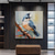 voordelige Olieverfschilderijen-handgemaakte abstracte herten olieverfschilderij op canvas getextureerde kunst aan de muur dier schilderij getextureerde herten schilderij abstracte kunst aan de muur getextureerde vogel papegaaien