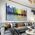cheap Oil Paintings-Abstract city Paitning hand painted on Canvas Textured New york city oil painting handmade Wall Art Colorful city Wall Decor Bright painting Large Modern Art PIanting for Hotel wall decoration