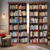cheap Curtains &amp; Drapes-Vintage Bookshelf Blackout Curtains Door Insulation Outdoor Balcony Rest Living Room Home Decoration 2-piece Set of 3d Digital Printing Perforated