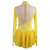 abordables Robes de Patinage Artistique-Robe de patinage artistique Femmes Fille Patinage Robe Jaune Patchwork Trou de pouce Spandex Maille Élastique Professionnel Entraînement Pratique Tenue de Patinage Chaleur Thermique cristal pailleté