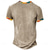 levne Etnický styl-Pánské Etno Bandana Print Tričko Tričko Henley Krátký rukáv 3D tisk Designové Geleneksel Ležérní Denní Léto Jaro Žlutá Trávová zelená Khaki Henley Tričko Henley