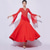 cheap Ballroom Dancewear-Ballroom Dance Dress Pure Color Splicing Crystals / Rhinestones Women&#039;s Performance Training Long Sleeve Mesh Milk Fiber